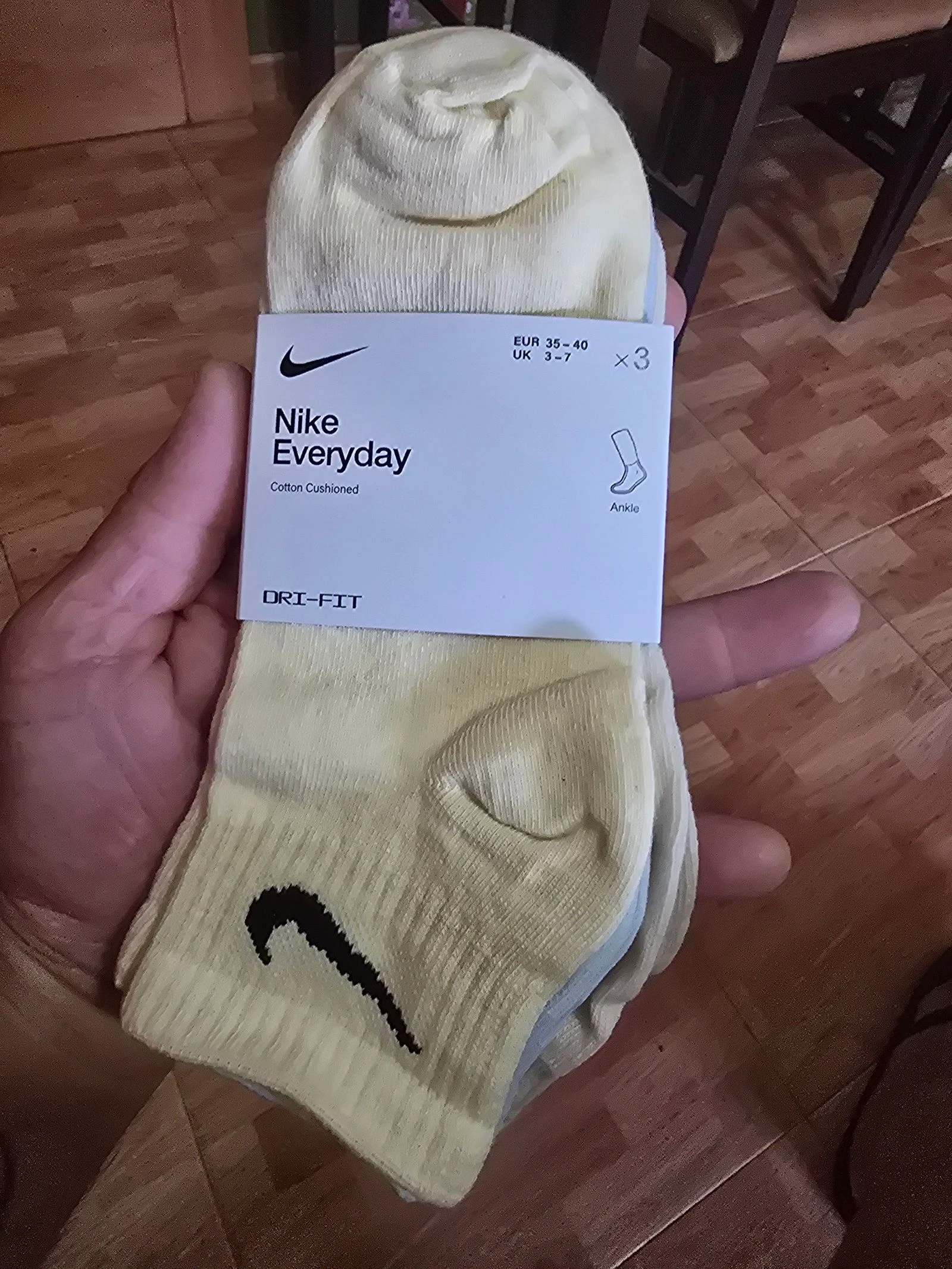 Calcetines nike cortos talla 35 al 40 pack de 3